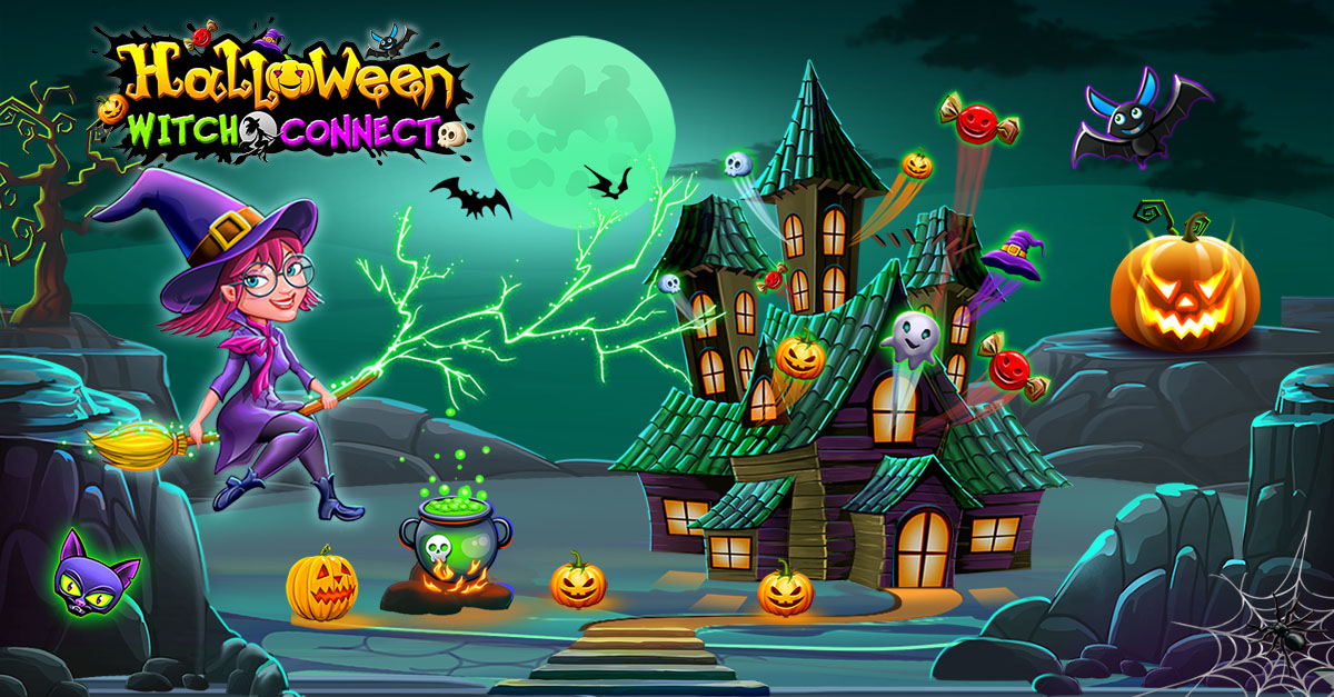 Play Free Halloween Witch Connects Games Online Launchship Studios Halloween Games Online